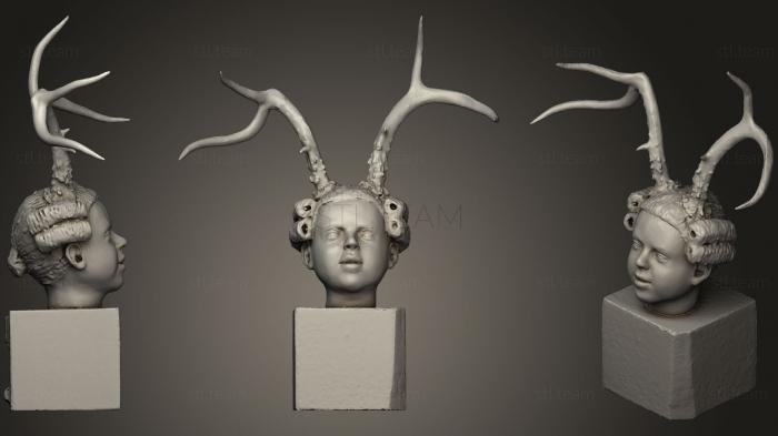 3D модель Рогатая скульптура (STL)